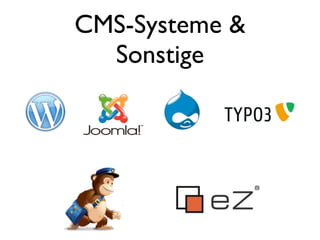 CMS-Systeme &
  Sonstige
 