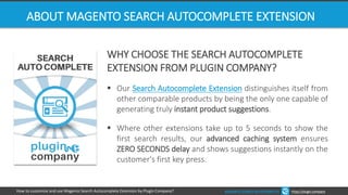 Magento Search Autocomplete Extension - User manual by Plugin Company | PDF