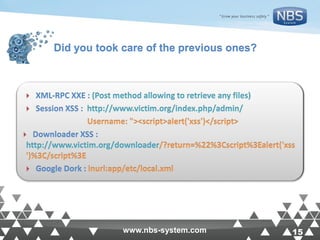 15www.nbs-system.com 15www.nbs-system.com
Did you took care of the previous ones?#@%
 