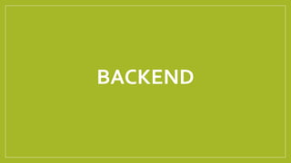 BACKEND
 