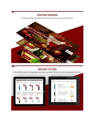 Magento wine store theme