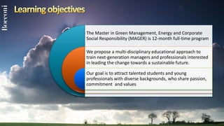 Mager Master in Green Management, Energy and Corporate Social ...
