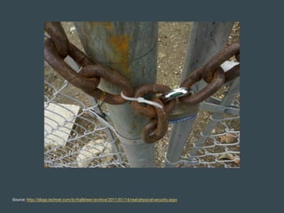 Source: http://blogs.technet.com/b/rhalbheer/archive/2011/01/14/real-physical-security.aspx
 