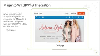 Magezon Page Builder - Drag & Drop Magento 2 Page Builder Extension | PPTX