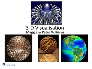 3-D Visualisation Maggie & Peter Williams 1 