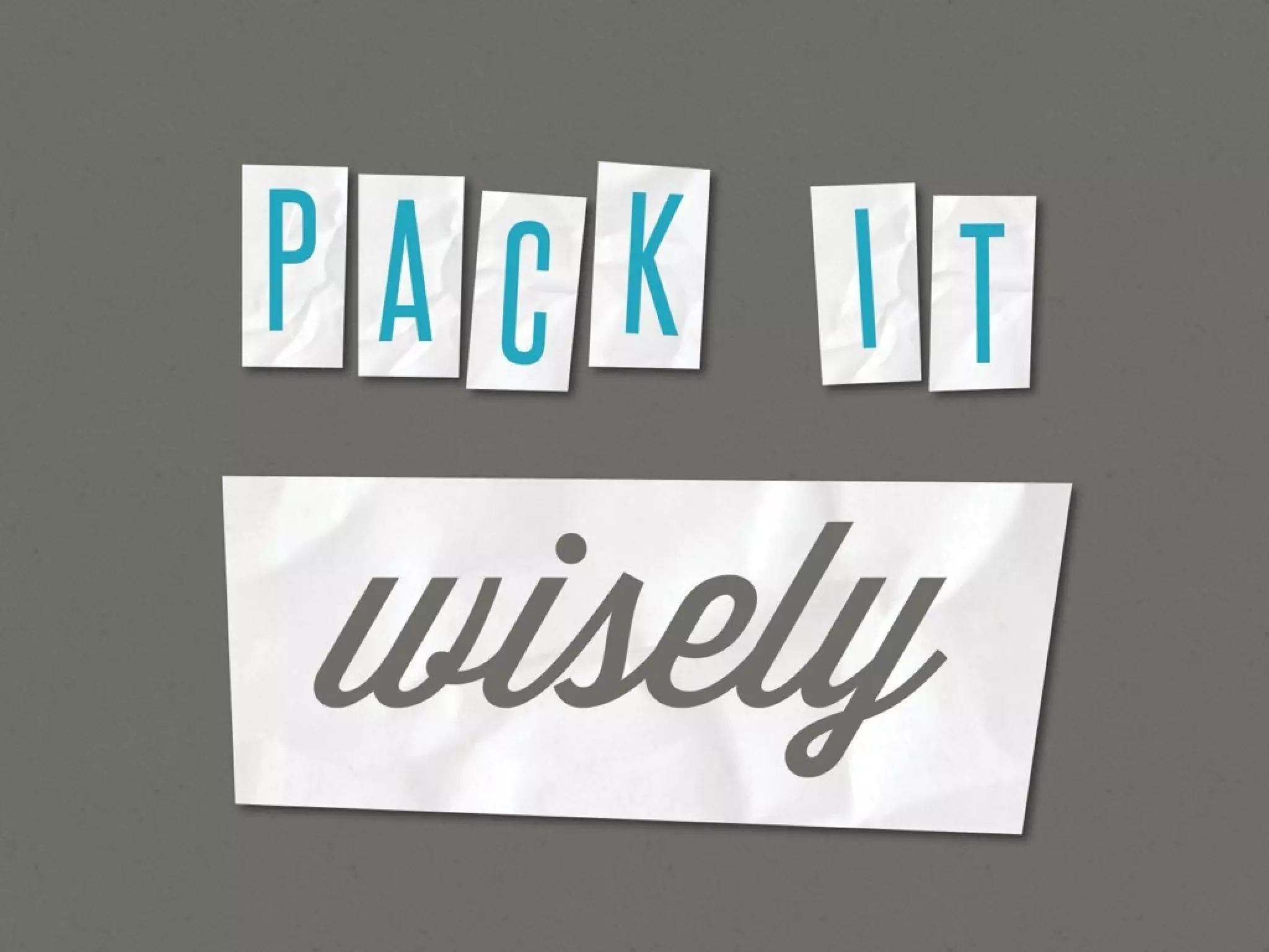 Your Presentation as a Backpack