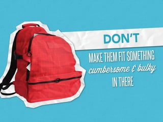 Your Presentation as a Backpack