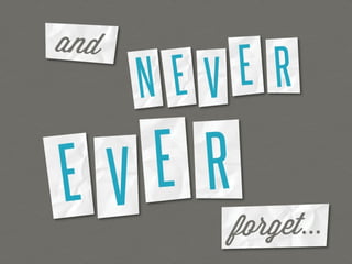 Your Presentation as a Backpack