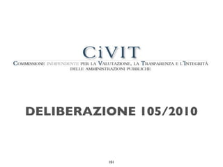 DELIBERAZIONE 105/2010


          101
 