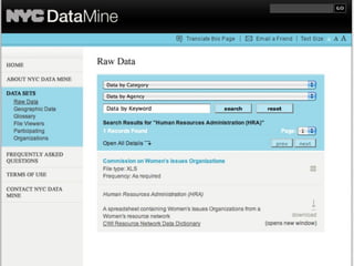 COME SI FA L’OPEN DATA?
 