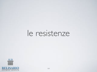 le resistenze


      184
 