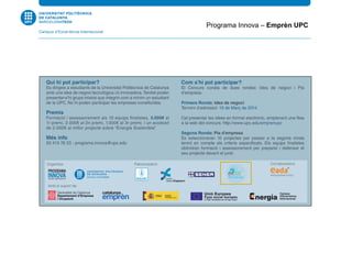 Programa Innova – Emprèn UPC
 