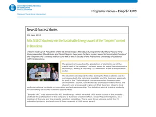 Programa Innova – Emprèn UPC
 