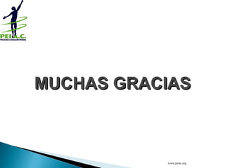 MUCHAS GRACIAS www.peiac.org 