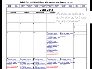 We post consults and
faculty sign up for those
that are convenient.
 