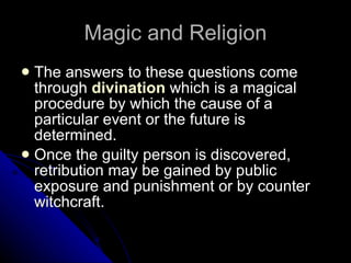 Magic and religion lecture | PPT