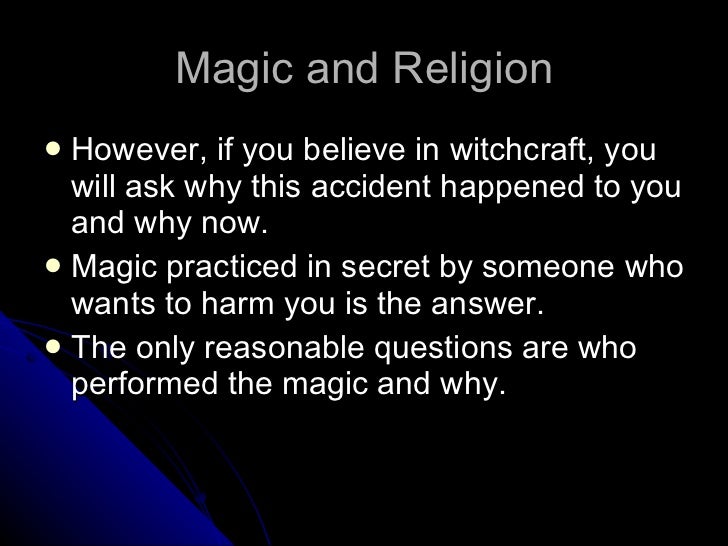 Magic and religion lecture