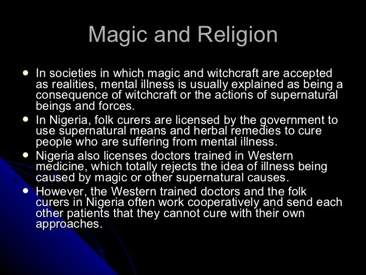 Magic and religion lecture
