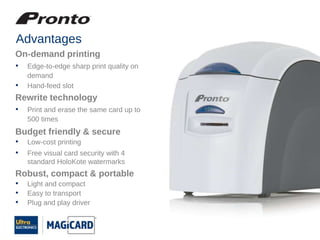 Magicard Pronto ID Card Printer - Single-Sided