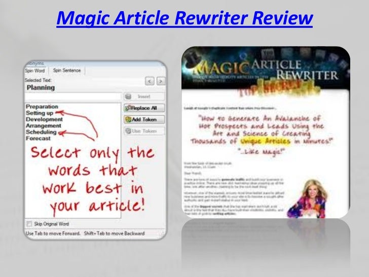 Software Downloads: DOWNLOAD Magic Article Rewriter and Submitter FULL - cracked magic article rewriter download full version