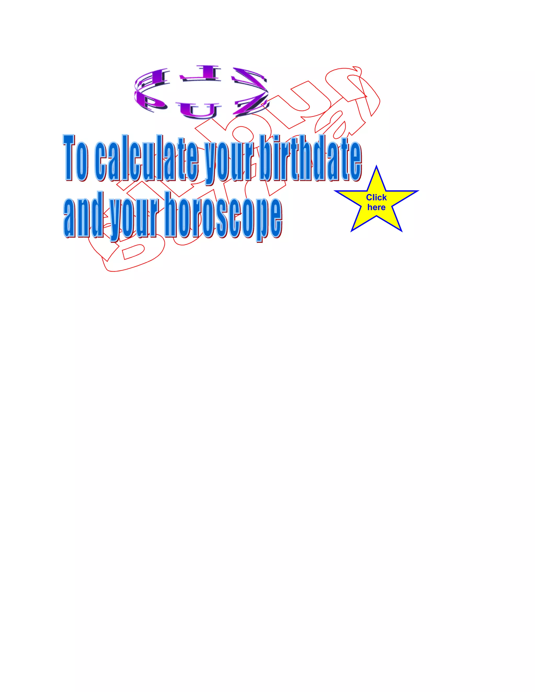 Magic birthdate calculation XLS