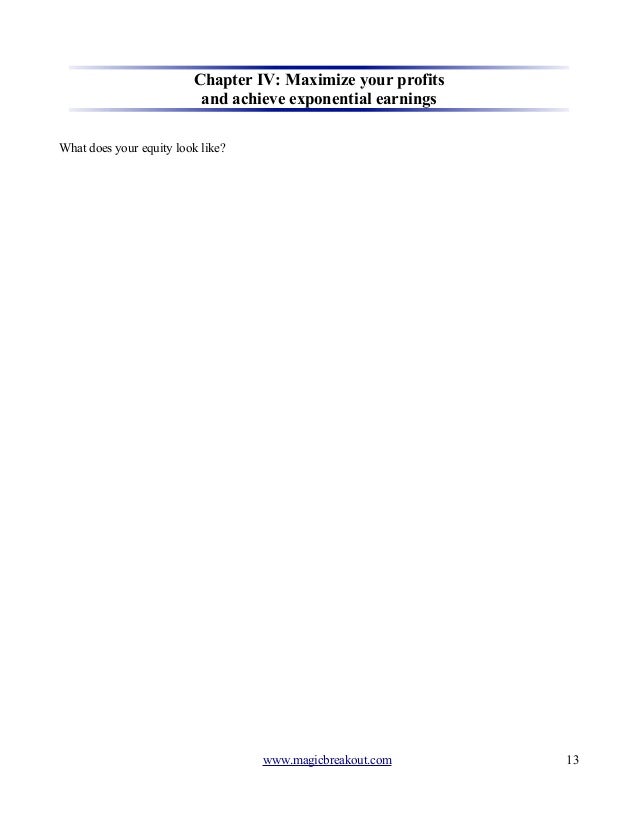 Breakout trading strategy pdf