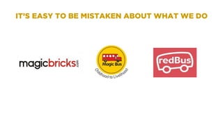 IT’S EASY TO BE MISTAKEN ABOUT WHAT WE DO
 