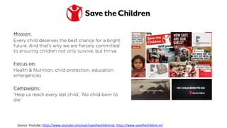 Source: Youtube, https://www.youtube.com/user/savethechildrenuk, https://www.savethechildren.in/
 