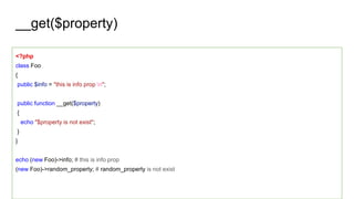 Magic function in PHP | PPTX