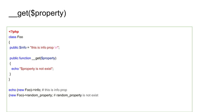 Magic function in PHP | PPT