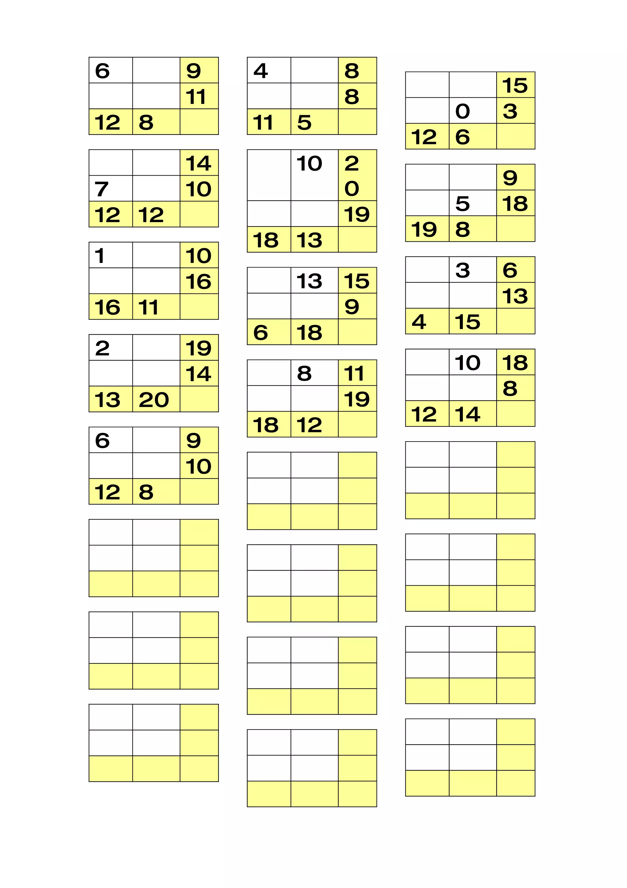 6 9 4 8
15
11 8
0 3
12 8 11 5
12 6
14 10 2
9
7 10 0
5 18
12 12 19
19 8
18 13
1 10
3 6
16 13 15
13
16 11 9
4 15
6 18
2 19
10 18
14 8 11
8
13 20 19
12 14
18 12
6 9
10
12 8