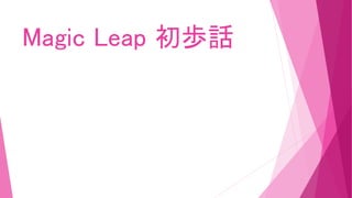 Magic Leap 初歩話
 