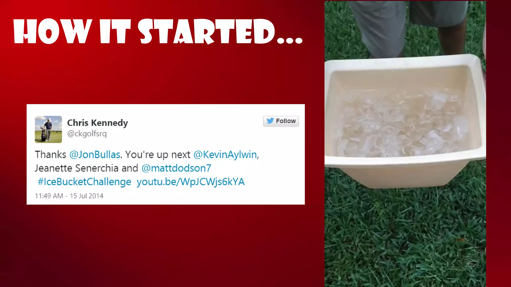 HOW IT STARTED…  