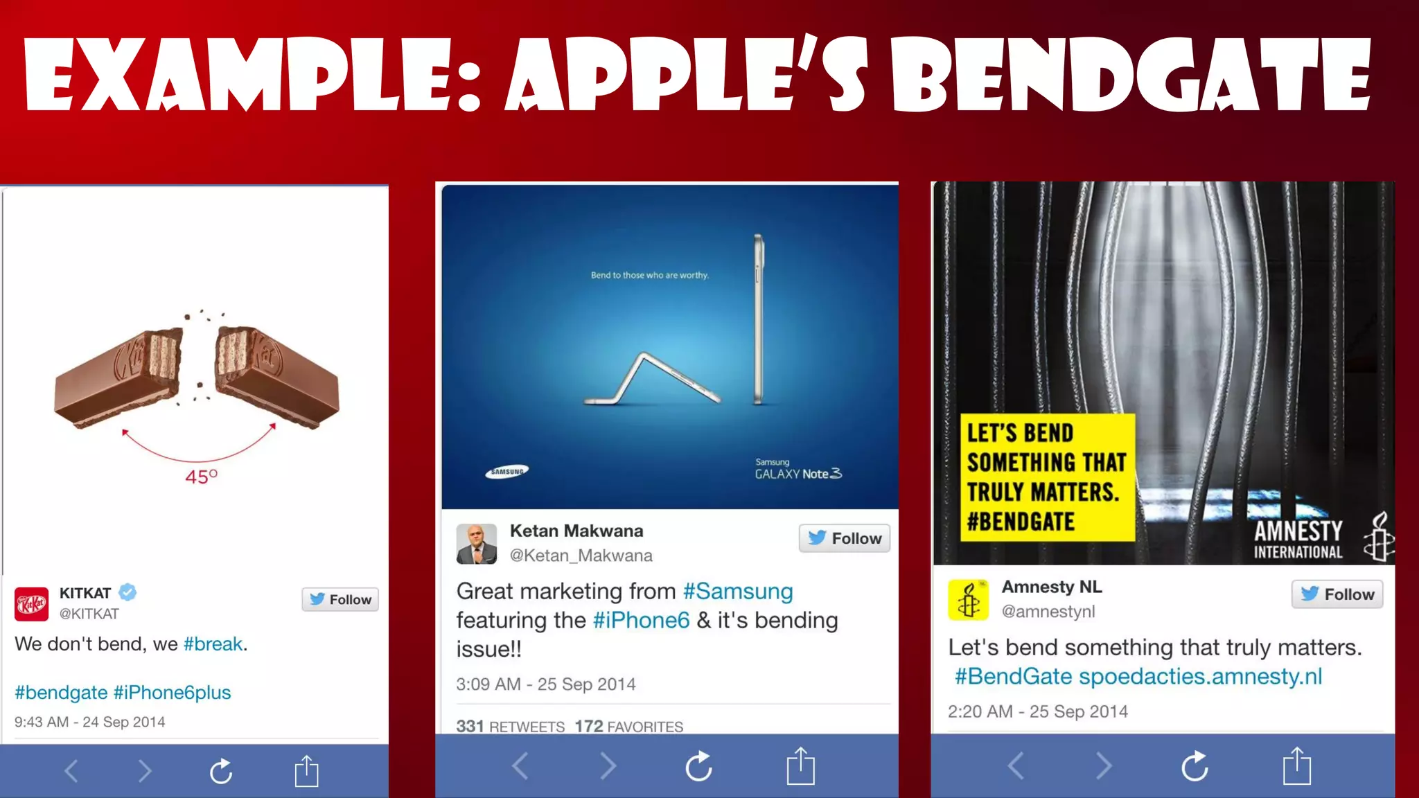 EXAMPLE: APPLE’S BENDGATE  