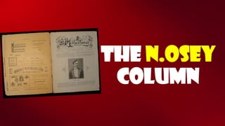 The N.OseyCOLUMN  