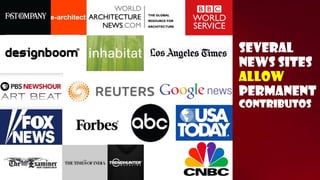 Several news sites allow permanent contributos  