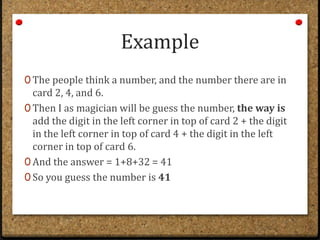 Magic Card Math Formula Magic mathemathic | PPTX