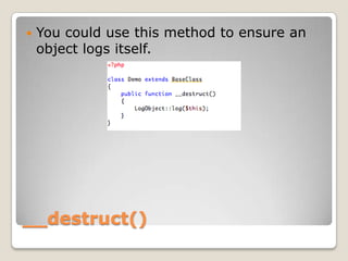 PHP 5 Magic Methods | PPTX