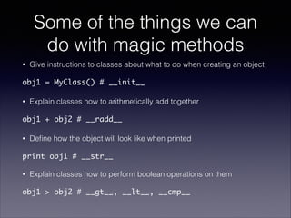 Python Magic Methods: a practical example | PDF