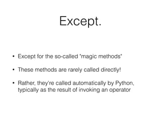 Python's magic methods | PDF