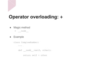 Magic Methods (Python meetup) | PDF