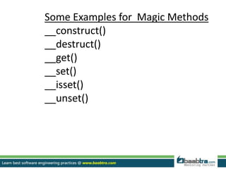 Magic methods in php | PPTX