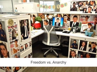 Five M.A.G.I.C. Steps to Power Employee Engagement and Supercharge Your Organization
bamboohr.com decision-wise.com
Freedom vs. Anarchy
 
