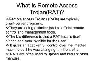 Magic of RATs(Remote Access Torgens) | PPTX