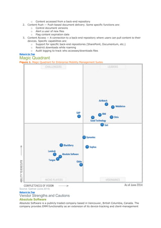 Magic quadrant for enterprise mobility management suites PDF