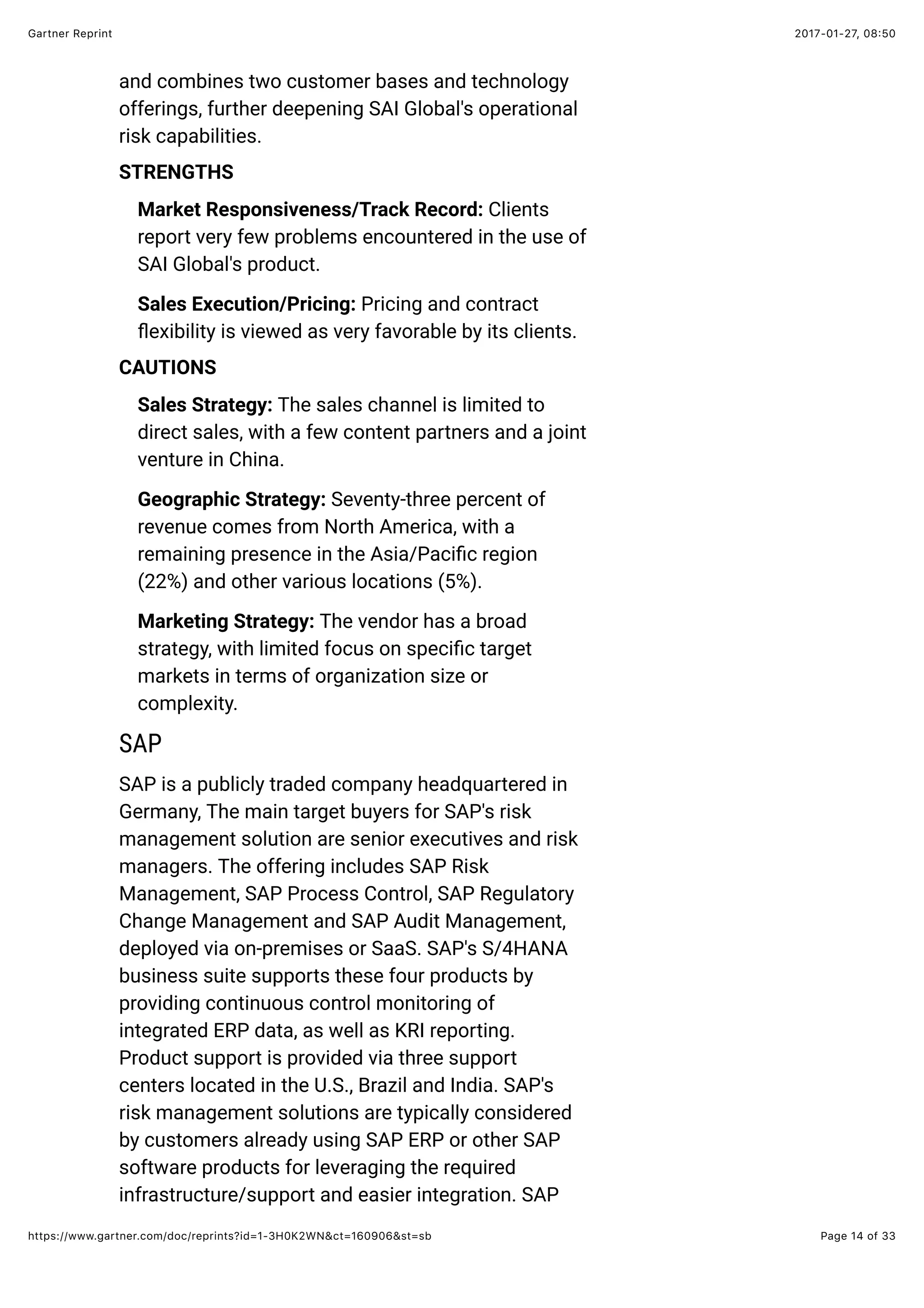 Magic quadrant for operational risk management solutions | PDF