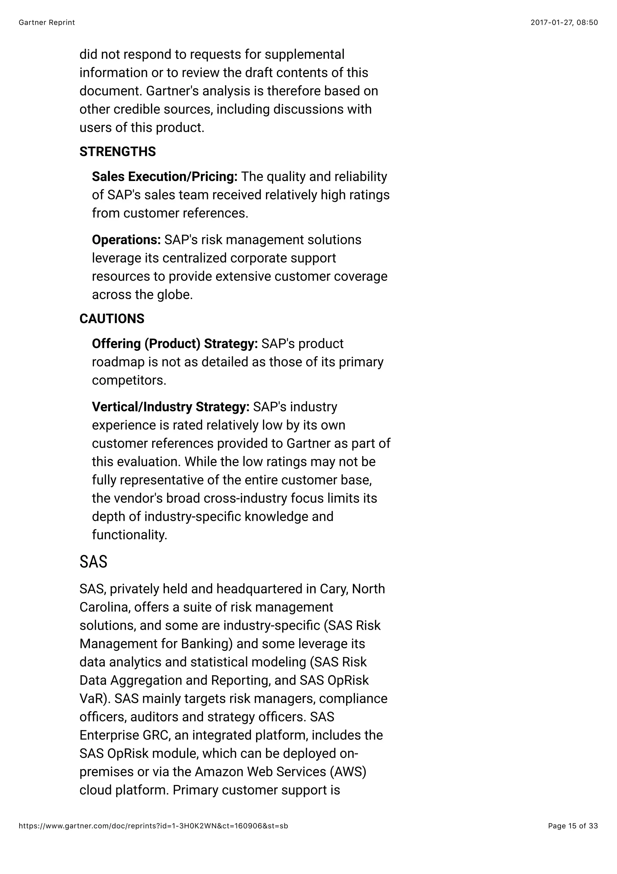 Magic quadrant for operational risk management solutions | PDF