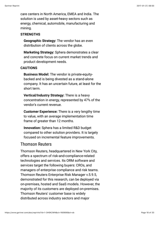 Magic quadrant for operational risk management solutions | PDF ...