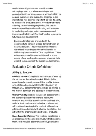 Magic quadrant for operational risk management solutions | PDF