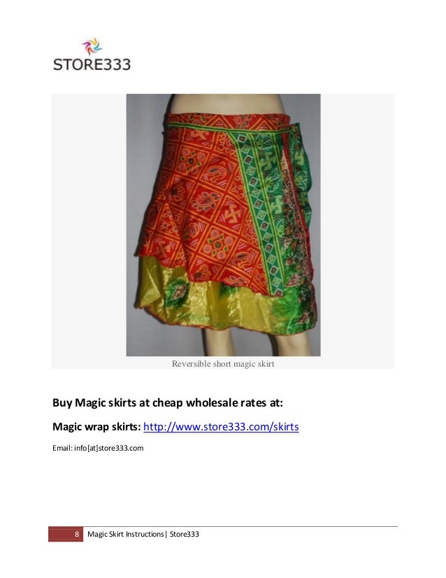 Magic skirts instructions